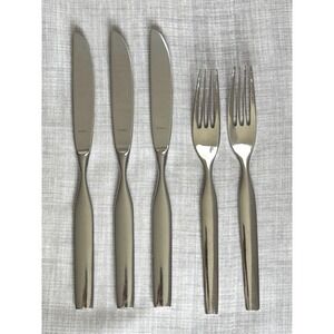 Retroneu CONVAIR Dinner Fork (2) Knife (3) Stainless 18/8 Modern Tapered Handle